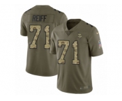 Youth Nike Minnesota Vikings #71 Riley Reiff Limited Olive Camo 2017 Salute to Service NFL Jersey Youth Nike Minnesota Vikings #71 Riley Reiff Limited Olive Camo 2017 Salute to Service NFL Jersey