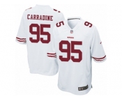 Men Nike San Francisco 49ers #95 Tank Carradine Game White NFL Jersey