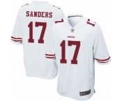 Men's San Francisco 49ers #17 Emmanuel Sanders Game White Football Jersey