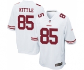 Men's San Francisco 49ers #85 George Kittle Game White Football Jersey