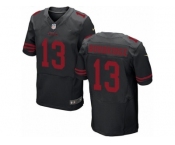Men's Nike San Francisco 49ers #13 Aaron Burbridge Elite Black Alternate NFL Jersey