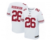 Men's Nike San Francisco 49ers #26 Rashard Robinson Elite White NFL Jersey
