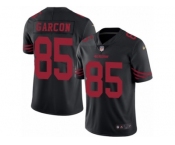 Men's Nike San Francisco 49ers #85 Pierre Garcon Elite Black Rush NFL Jersey