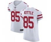 Men's San Francisco 49ers #85 George Kittle White Vapor Untouchable Elite Player Football Jersey