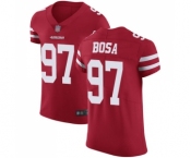 Men's San Francisco 49ers #97 Nick Bosa Red Team Color Vapor Untouchable Elite Player Football Jersey