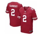 Nike San Francisco 49ers #2 Blaine Gabbert red jerseys[Elite]
