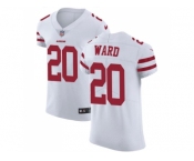 Nike San Francisco 49ers #20 Jimmie Ward White Men Stitched NFL Vapor Untouchable Elite Jersey