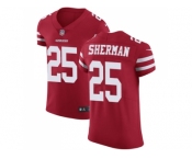 Nike San Francisco 49ers #25 Richard Sherman Red Team Color Men Stitched NFL Vapor Untouchable Elite Jersey