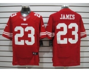 nike nfl jerseys san francisco 49ers #23 james red [Elite Jersey]