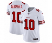 Men's San Francisco 49ers #10 Jimmy Garoppolo White Team Logo Cool Edition Jersey
