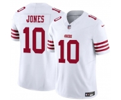 Men's San Francisco 49ers #10 Mac Jones White 2025 F.U.S.E. Vapor Untouchable Limited Football Stitched Jersey