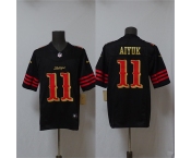 Men's San Francisco 49ers #11 Brandon Aiyuk Black 2025 F.U.S.E. “Rivalries” Vapor Limited Football Stitched Jersey Men's San Francisco 49ers #11 Brandon Aiyuk Black 2025 F.U.S.E. “Rivalries” Vapor Limited Football Stitched Jersey