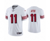 Men's San Francisco 49ers #11 Brandon Aiyuk Limited White Rush Vapor Untouchable Football Jersey