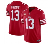 Men's San Francisco 49ers #13 Brock Purdy Red 2025 F.U.S.E. With 3-Star C Patch Vapor Untouchable Limited Stitched Football Jersey Men's San Francisco 49ers #13 Brock Purdy Red 2025 F.U.S.E. With 3-Star C Patch Vapor Untouchable Limited Stitched Football Jersey