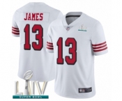 Men's San Francisco 49ers #13 Richie James Limited White Rush Vapor Untouchable Super Bowl LIV Bound Football Jersey Men's San Francisco 49ers #13 Richie James Limited White Rush Vapor Untouchable Super Bowl LIV Bound Football Jersey