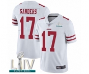 Men's San Francisco 49ers #17 Emmanuel Sanders White Vapor Untouchable Limited Player Super Bowl LIV Bound Football Jersey Men's San Francisco 49ers #17 Emmanuel Sanders White Vapor Untouchable Limited Player Super Bowl LIV Bound Football Jersey