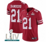 Men's San Francisco 49ers #21 Deion Sanders Red Team Color Vapor Untouchable Limited Player Super Bowl LIV Bound Football Jersey Men's San Francisco 49ers #21 Deion Sanders Red Team Color Vapor Untouchable Limited Player Super Bowl LIV Bound Football Jersey
