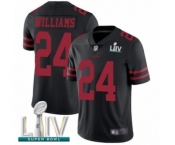Men's San Francisco 49ers #24 K'Waun Williams Black Alternate Vapor Untouchable Limited Player Super Bowl LIV Bound Football Jersey