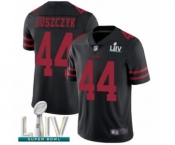 Men's San Francisco 49ers #44 Kyle Juszczyk Black Alternate Vapor Untouchable Limited Player Super Bowl LIV Bound Football Jersey Men's San Francisco 49ers #44 Kyle Juszczyk Black Alternate Vapor Untouchable Limited Player Super Bowl LIV Bound Football Jersey