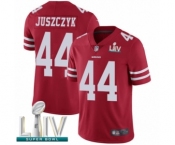 Men's San Francisco 49ers #44 Kyle Juszczyk Red Team Color Vapor Untouchable Limited Player Super Bowl LIV Bound Football Jersey Men's San Francisco 49ers #44 Kyle Juszczyk Red Team Color Vapor Untouchable Limited Player Super Bowl LIV Bound Football Jersey