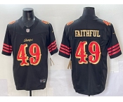 Men's San Francisco 49ers #49 Faithful Black 2025 F.U.S.E. “Rivalries” Vapor Limited Stitched Football Jersey