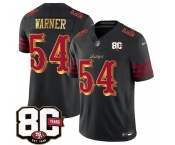 Men's San Francisco 49ers #54 Fred Warner Black 80th Anniversary Patch “Rivalries” 2026 F.U.S.E. Vapor Untouchable Limited Football Stitched Jersey Men's San Francisco 49ers #54 Fred Warner Black 80th Anniversary Patch “Rivalries” 2026 F.U.S.E. Vapor Untouchable Limited Football Stitched Jersey