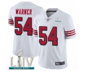 Men's San Francisco 49ers #54 Fred Warner Limited White Rush Vapor Untouchable Super Bowl LIV Bound Football Jersey Men's San Francisco 49ers #54 Fred Warner Limited White Rush Vapor Untouchable Super Bowl LIV Bound Football Jersey