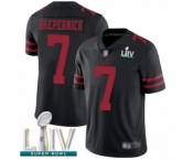 Men's San Francisco 49ers #7 Colin Kaepernick Black Alternate Vapor Untouchable Limited Player Super Bowl LIV Bound Football Jersey Men's San Francisco 49ers #7 Colin Kaepernick Black Alternate Vapor Untouchable Limited Player Super Bowl LIV Bound Football Jersey