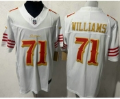 Men's San Francisco 49ers #71 Trent Williams Limited White Rivalries FUSE Vapor Jersey