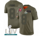 Men's San Francisco 49ers #8 Steve Young Limited Olive 2019 Salute to Service Super Bowl LIV Bound Football Jersey Men's San Francisco 49ers #8 Steve Young Limited Olive 2019 Salute to Service Super Bowl LIV Bound Football Jersey