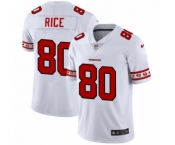 Men's San Francisco 49ers #80 Jerry Rice White Team Logo Cool Edition Jersey Men's San Francisco 49ers #80 Jerry Rice White Team Logo Cool Edition Jersey