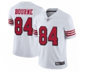Men's San Francisco 49ers #84 Kendrick Bourne Limited White Rush Vapor Untouchable Football Jersey