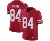 Men's San Francisco 49ers #84 Kendrick Bourne Red Team Color Vapor Untouchable Limited Player Football Jersey