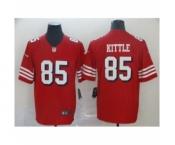 Men's San Francisco 49ers #85 George Kittle Limited Red Rush Vapor Untouchable Football Jerseys