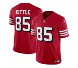 Men's San Francisco 49ers #85 George Kittle New Red 2023 F.U.S.E. Vapor Untouchable Limited Stitched Football Jersey