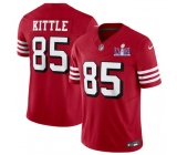 Men's San Francisco 49ers #85 George Kittle New Red 2024 F.U.S.E. Super Bowl LVIII Patch Vapor Untouchable Limited Football Stitched Jersey Men's San Francisco 49ers #85 George Kittle New Red 2024 F.U.S.E. Super Bowl LVIII Patch Vapor Untouchable Limited Football Stitched Jersey