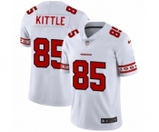 Men's San Francisco 49ers #85 George Kittle White Team Logo Cool Edition Jersey