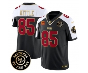 Men's San Francisco 49ers #85 George kittle Black Alternate F.U.S.E. 3-Star C With Faithful To The Bay Patch Vapor Limited Football Stitched Jersey