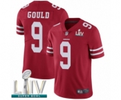 Men's San Francisco 49ers #9 Robbie Gould Red Team Color Vapor Untouchable Limited Player Super Bowl LIV Bound Football Jersey Men's San Francisco 49ers #9 Robbie Gould Red Team Color Vapor Untouchable Limited Player Super Bowl LIV Bound Football Jersey