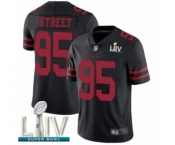 Men's San Francisco 49ers #95 Kentavius Street Black Alternate Vapor Untouchable Limited Player Super Bowl LIV Bound Football Jersey Men's San Francisco 49ers #95 Kentavius Street Black Alternate Vapor Untouchable Limited Player Super Bowl LIV Bound Football Jersey