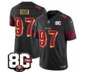 Men's San Francisco 49ers #97 Nick Bosa Black 80th Anniversary Patch “Rivalries” 2026 F.U.S.E. Vapor Untouchable Limited Football Stitched Jersey Men's San Francisco 49ers #97 Nick Bosa Black 80th Anniversary Patch “Rivalries” 2026 F.U.S.E. Vapor Untouchable Limited Football Stitched Jersey
