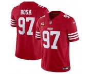 Men's San Francisco 49ers #97 Nick Bosa Red 2025 F.U.S.E. With 3-Star C Patch Vapor Untouchable Limited Stitched Football Jersey