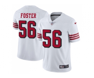 Nike San Francisco 49ers #56 Reuben Foster White Rush Men Stitched NFL Vapor Untouchable Limited Jersey