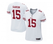 Women's Nike San Francisco 49ers #15 Pierre Garcon Game White NFL Jersey