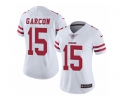 Women's Nike San Francisco 49ers #15 Pierre Garcon Vapor Untouchable Limited White NFL Jersey