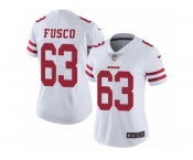 Women's Nike San Francisco 49ers #63 Brandon Fusco Vapor Untouchable Limited White NFL Jersey