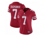 Women's Nike San Francisco 49ers #7 Colin Kaepernick Vapor Untouchable Limited Red Team Color NFL Jersey
