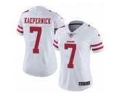 Women's Nike San Francisco 49ers #7 Colin Kaepernick Vapor Untouchable Limited White NFL Jersey
