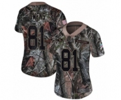 Women's Nike San Francisco 49ers #81 Terrell Owens Limited Camo Rush Realtree NFL Jersey