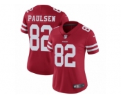 Women's Nike San Francisco 49ers #82 Logan Paulsen Vapor Untouchable Limited Red Team Color NFL Jersey
